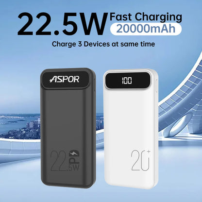 PowerBank Aspor A396 20000mAh 22.5W Fast Charge