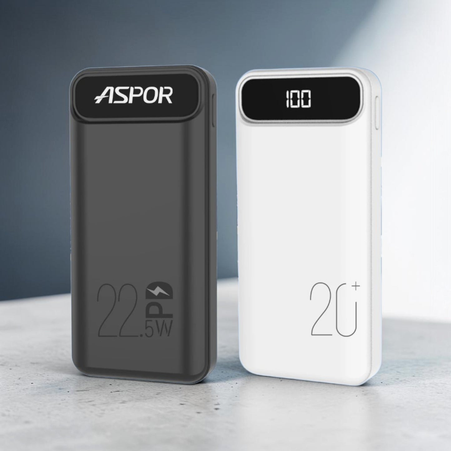 Aspor A316/ A396 20000mAh 22.5W Avec 3 câbles
