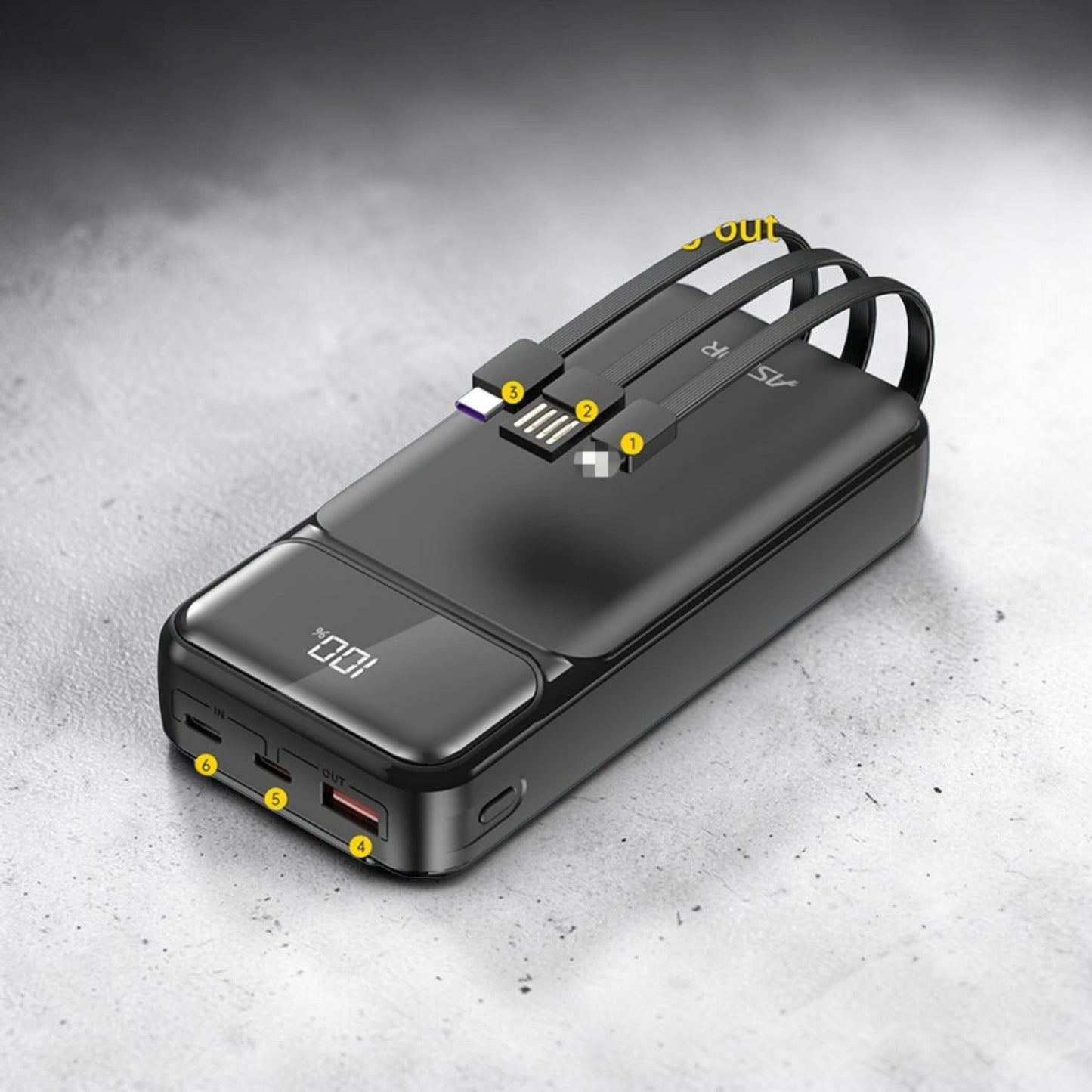Aspor A316/ A396 20000mAh 22.5W Avec 3 câbles