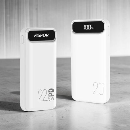 Aspor A316/ A396 20000mAh 22.5W Avec 3 câbles